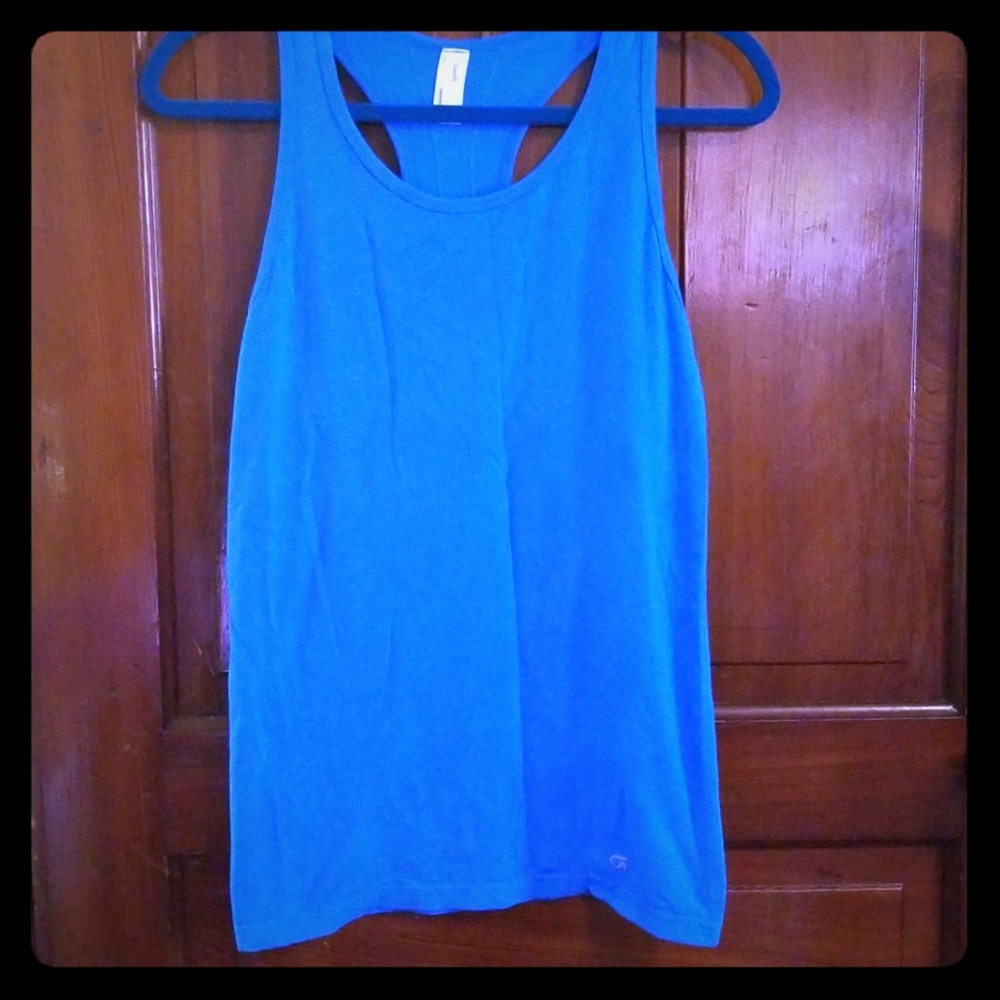 Blue gapfit exercise top